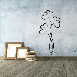 Wall decal Flowering plant of hearts