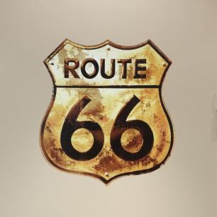 Wandtattoo Rusty Platte ROUTE 66