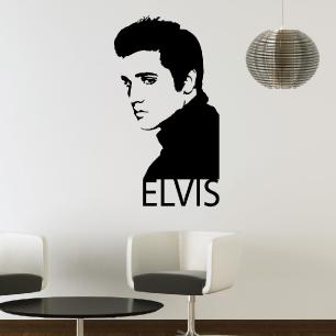 Pegatina de parede Elvis Retrato