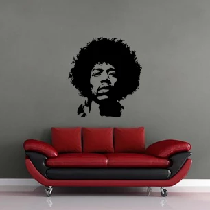 Sticker Portrait Jimi Hendrix