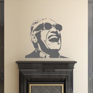 Wall decal Portrait Ray Charles