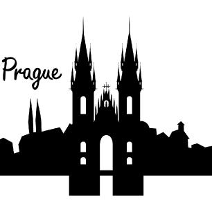 Wandtattoo Prag