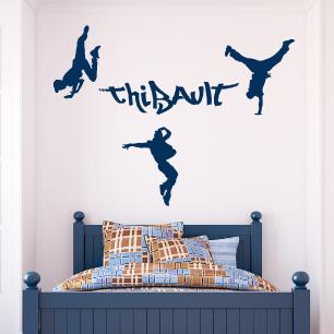 Breakdance Wall decal Customizable Names