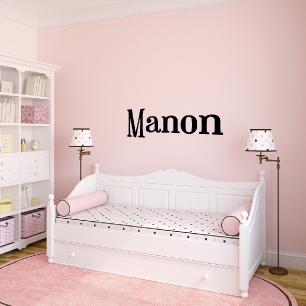 Wall sticker customisable name Classic pleasant