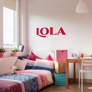 Wall sticker customisable name Classic lovely