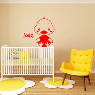Little chick Wall decal Customizable Names