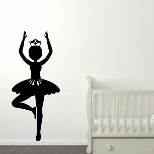 Muursticker prinses ballerina