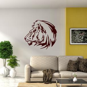 Profile of the lion's mane Wall decal