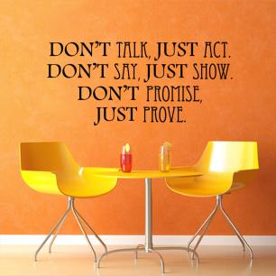 Wall decal Prove per actions
