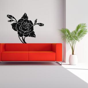 Wall decal rose Love