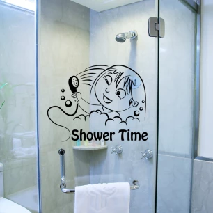 Sticker Shower time