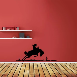 Wall decal Cowboy Silhouette