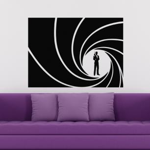 Wall decal Silhouette James Bond