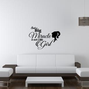 Wall decal Such a big miracle - decoration