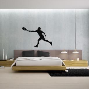 Wall decal Tennis player at full speed