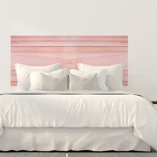 Sticker tête de lit bois rosé