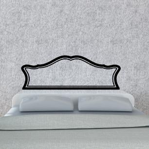 Wall decal Royal headboard, double bed