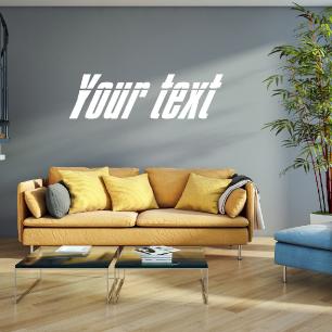 Wall sticker customisable text Classic dynamic