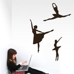 wall decal three Ballet dancers