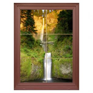 Wall decal Landscape Double waterfall
