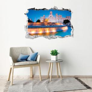 Wall decal Landscape fountain of Cybele of Madrid