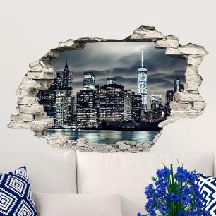 Wall sticker Landscape magical night in New York
