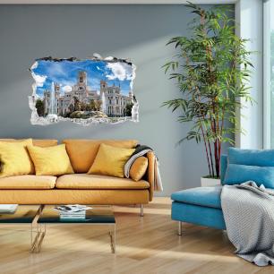 Wall decal Landscape square of Cybele of Madrid