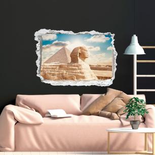 Sticker trompe l'oeil Sphinx de Gizeh