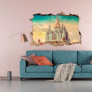 Wall decal Landscape Temple of the Sacred Heart Barcelona