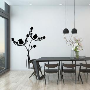 Wall decal original tulips and design