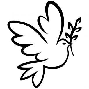 Sticker une colombe de la paix