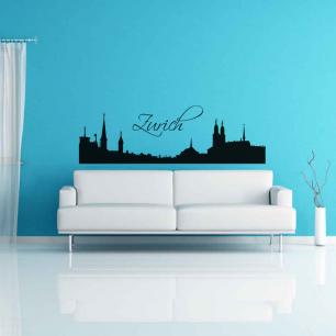Wall decal City of Zurich