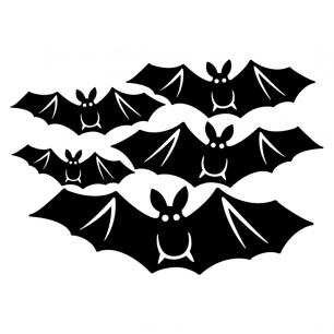 Wall decal Flying bats