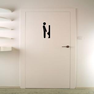 Wall decal wc urinal