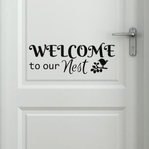Wall decal Welcome to our Nest