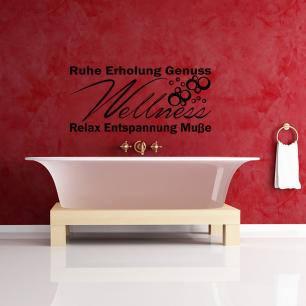 Wall decal Wellness Relax Entspannung Mube