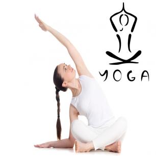 Muursticker yoga oefening