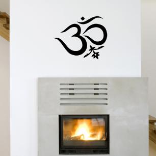 Wall decal ZEN Ohm and flower