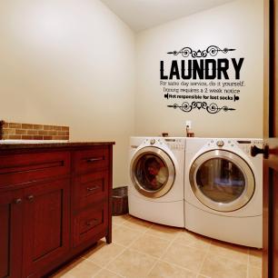 Wall decal Laundry Not responsible for lost socks - decoration