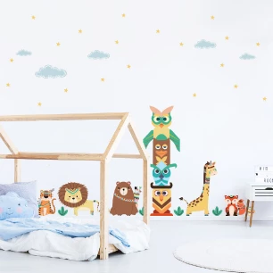 Wall decals animals and the magic totem