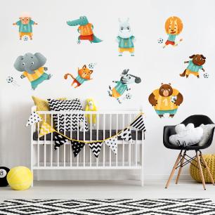 Wall decals animals footballers
