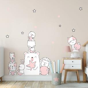 Wall decals star guardian animals