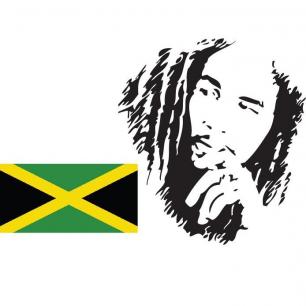 Pegatina de Bob Marley