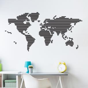 Stickers carte du monde