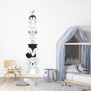 Stickers chambre enfant animaux rigolos