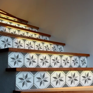 Stickers escalier carreaux de ciment cirano x 2