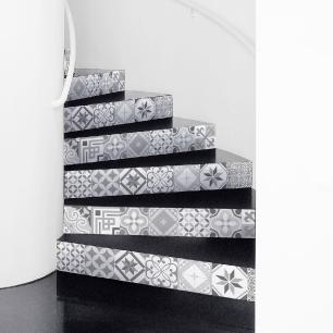 Wall stickers stair cement tiles micalina x 2