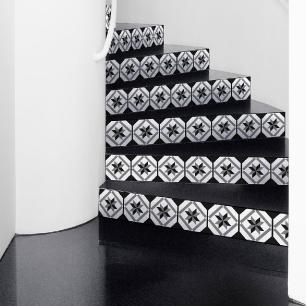 Stickers escalier carreaux de ciment rita x 2