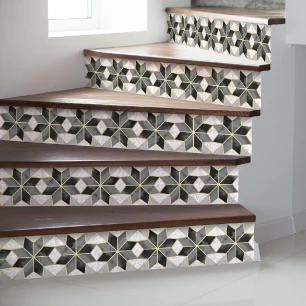 Stickers escalier carrelages ronildo x 2