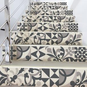 Wall decal stair tiles tholina x 2